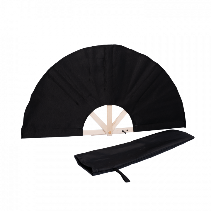 Ventilator de saună din material textil, negru