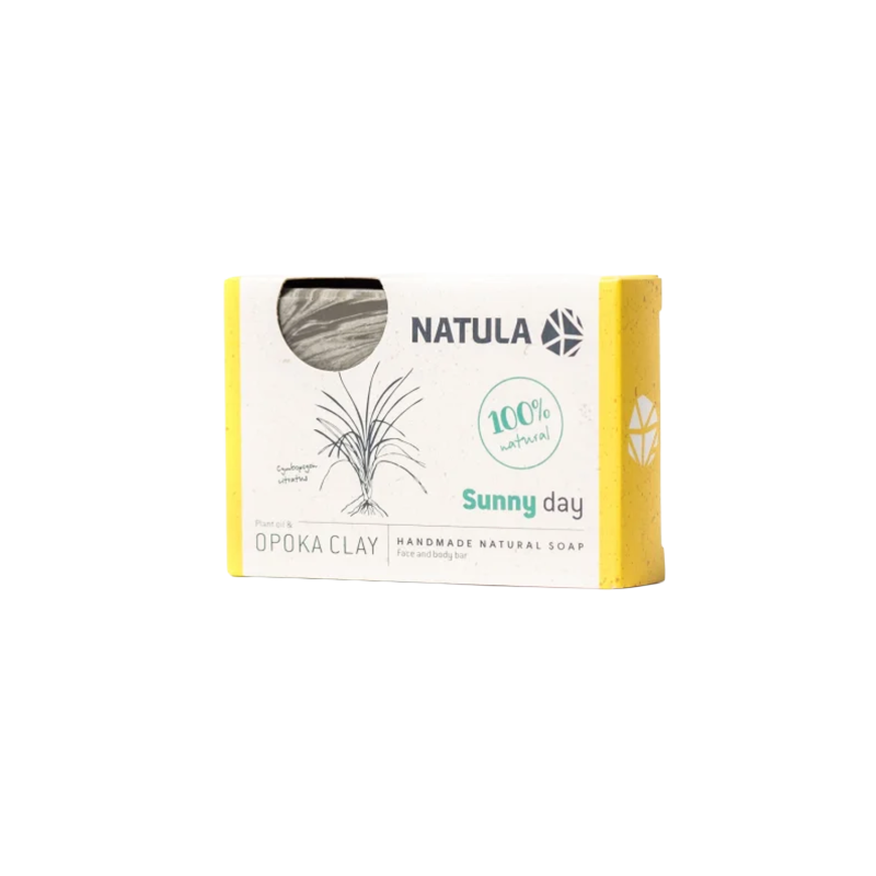 Sapun NATULA pentru fata si corp cu opoka rock si lemongrass 100g