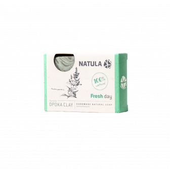 Sapun NATULA pentru fata si corp cu opoka rock si menta 100g