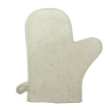Mănușă de lână pentru saună, albă - 0