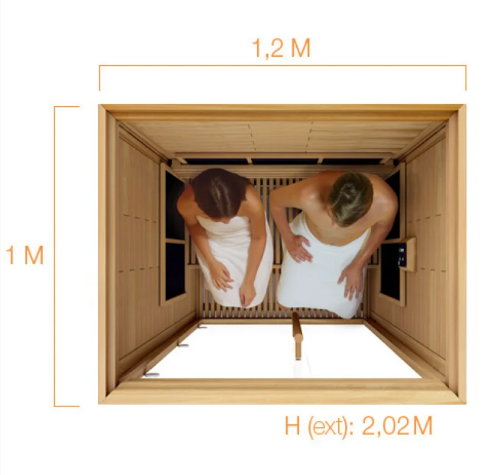 Cabină de saună cu infraroșu Sawo