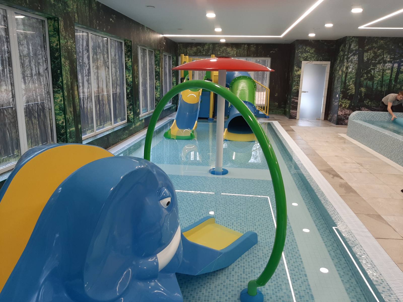 Piscine și saune din cartierul „Po ąžuolais”